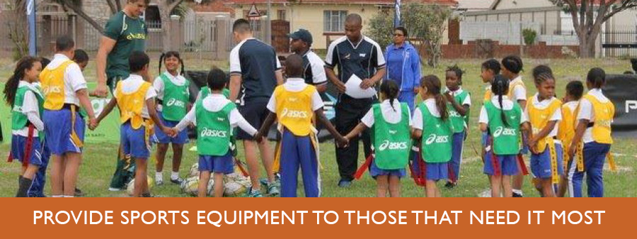Provide sports equipment to those that need it most